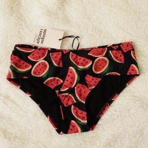 Unique Vintage watermelon print swim bottoms